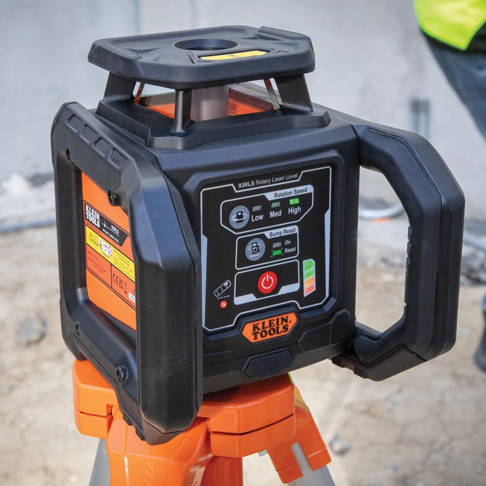 GREEN ROTARY LASER LEVEL SELF-LEVELING WITH PLUMB SPOT AND TRIPOD 
