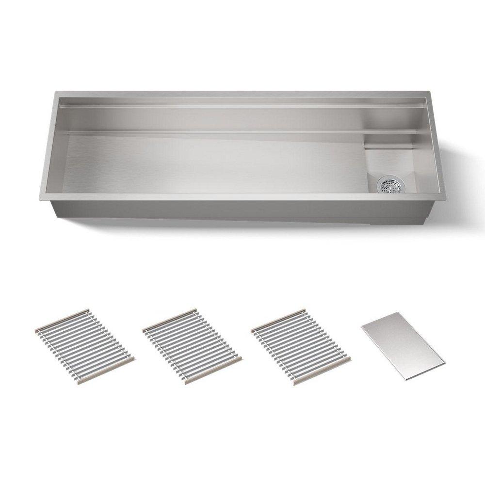 60 SYNTHOS SINK WITH BASIN RACKS AND DRAIN COVER 