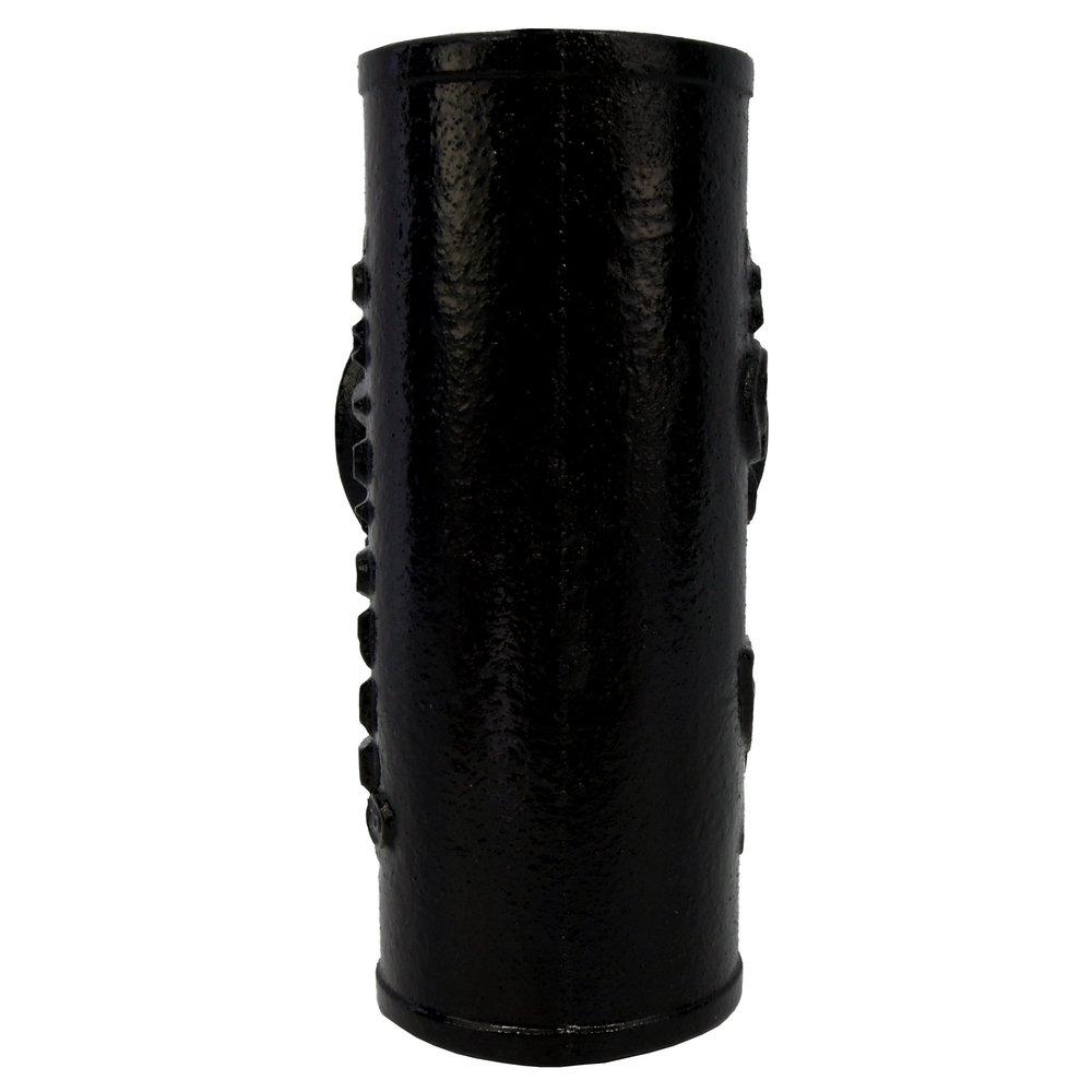 Black Spigot x Spigot x FNPT NH-119 Domestic Cast Iron Sanitary Tee 