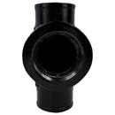 Black Spigot x Spigot x FNPT NH-119 Domestic Cast Iron Sanitary Tee 