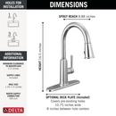 Single Handle Pull Down Kitchen Faucet in Chrome 
