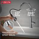 Single Handle Pull Down Kitchen Faucet in Chrome 