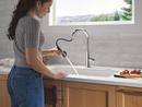 Single Handle Pull Down Kitchen Faucet in Chrome 