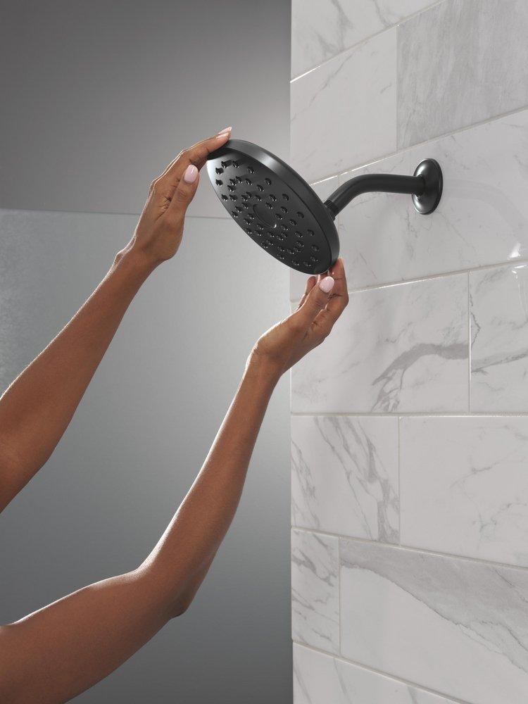 DELTA UNIVERSAL SHOWERING COMPONENTS: PIVOTPRO RAINCAN SHOWER HEAD 