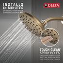 DELTA UNIVERSAL SHOWERING COMPONENTS: PIVOTPRO RAINCAN SHOWER HEAD 