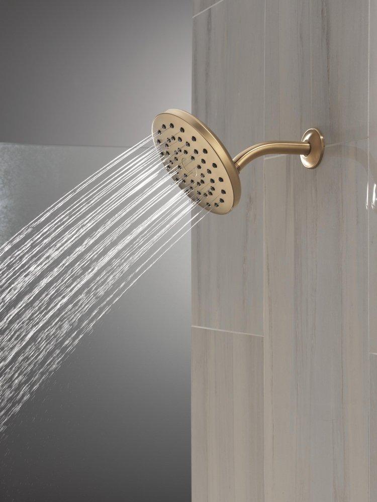 DELTA UNIVERSAL SHOWERING COMPONENTS: PIVOTPRO RAINCAN SHOWER HEAD 