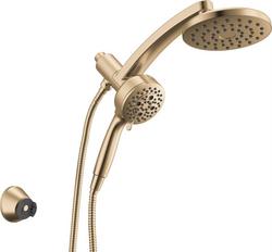 Multi Function Showerhead in Lumicoat Champagne Bronze