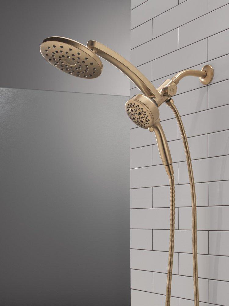 Multi Function Showerhead in Lumicoat Champagne Bronze 