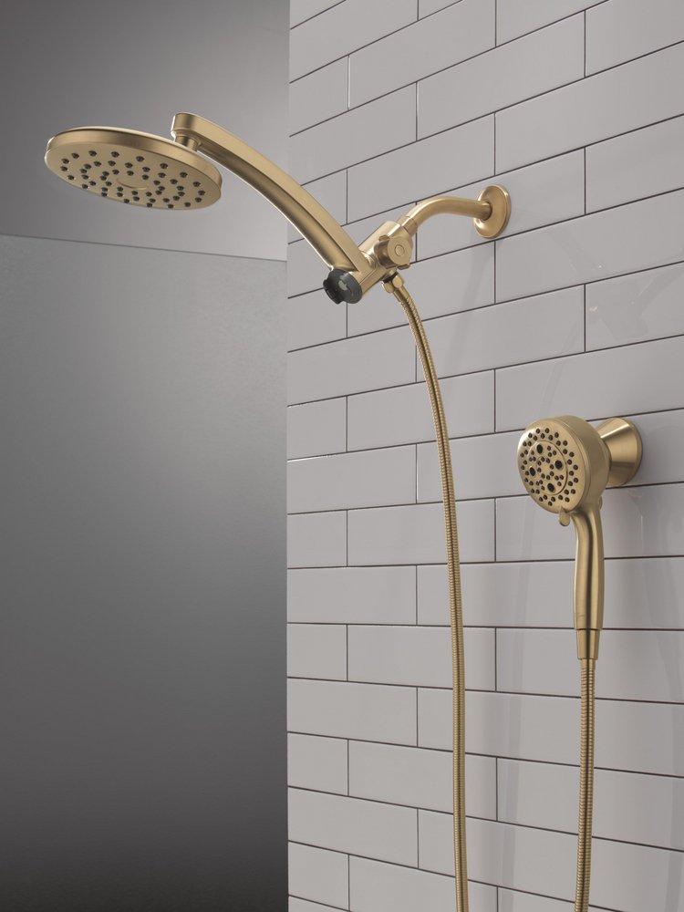 Multi Function Showerhead in Lumicoat Champagne Bronze 