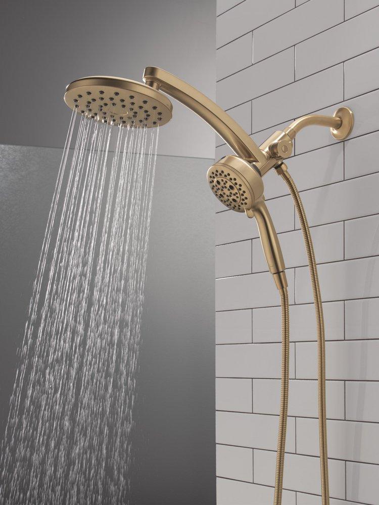 Multi Function Showerhead in Lumicoat Champagne Bronze 