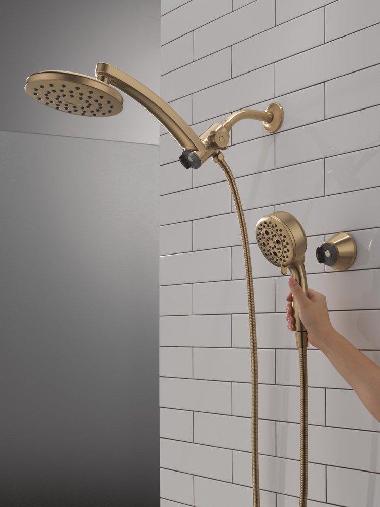 Multi Function Showerhead in Lumicoat Champagne Bronze 