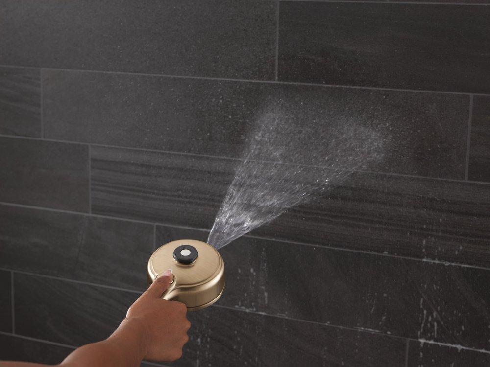 Multi Function Showerhead in Lumicoat Champagne Bronze 