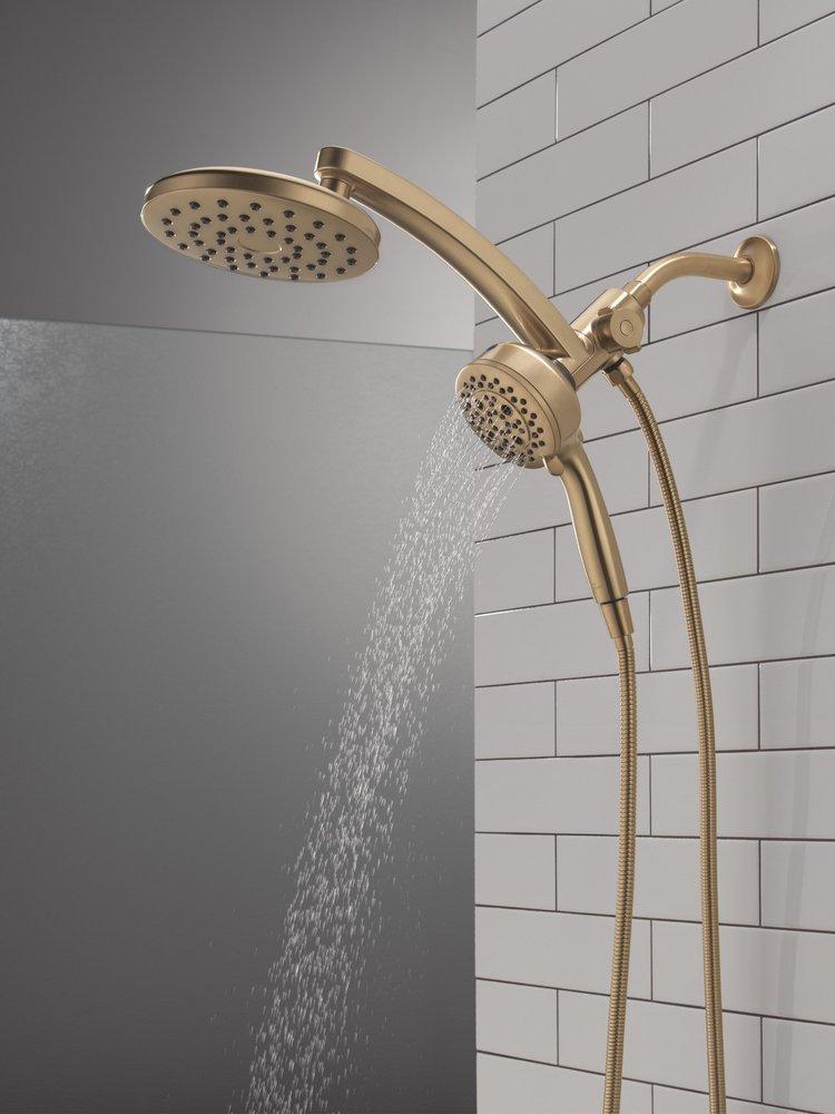 Multi Function Showerhead in Lumicoat Champagne Bronze 