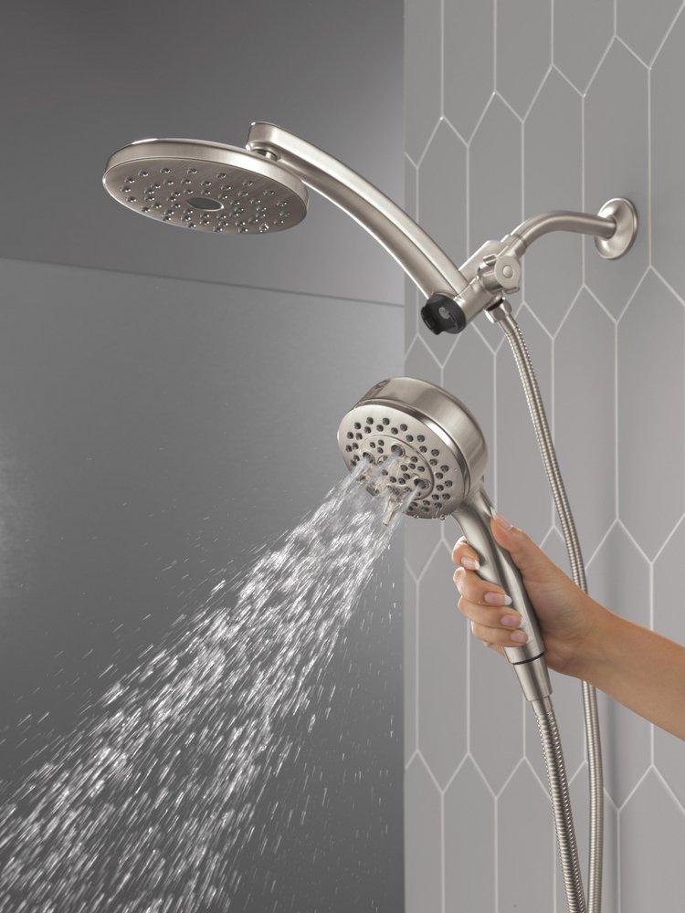 Multi Function Showerhead in Lumicoat Stainless 