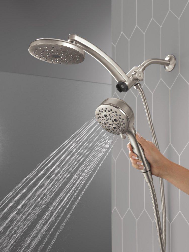 Multi Function Showerhead in Lumicoat Stainless 