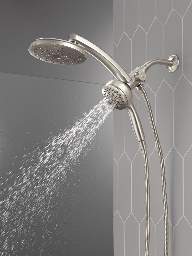 Multi Function Showerhead in Lumicoat Stainless 
