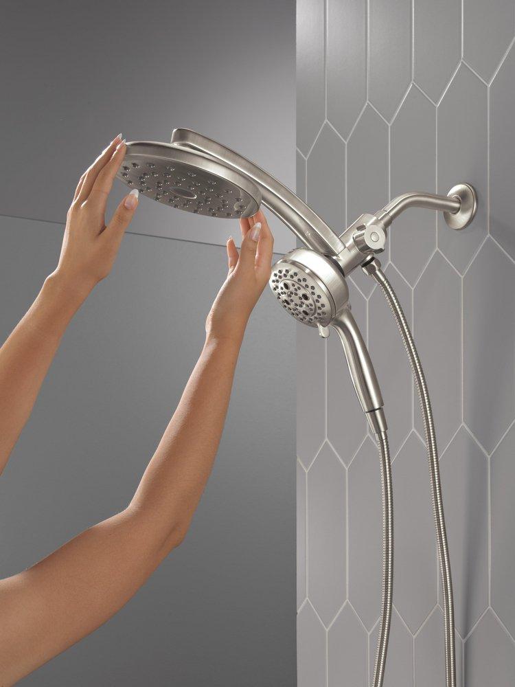 Multi Function Showerhead in Lumicoat Stainless 