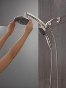 DELTA UNIVERSAL SHOWERING COMPONENTS: PIVOTPRO 3-IN-1 COMBINATION SHOWER WITH TOUCHCLEAN SPRAY FACE 