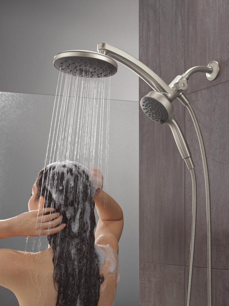 Multi Function Showerhead in SpotShield Brushed Nickel 