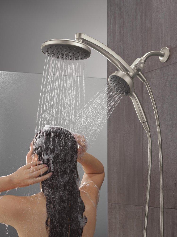 Multi Function Showerhead in SpotShield Brushed Nickel 