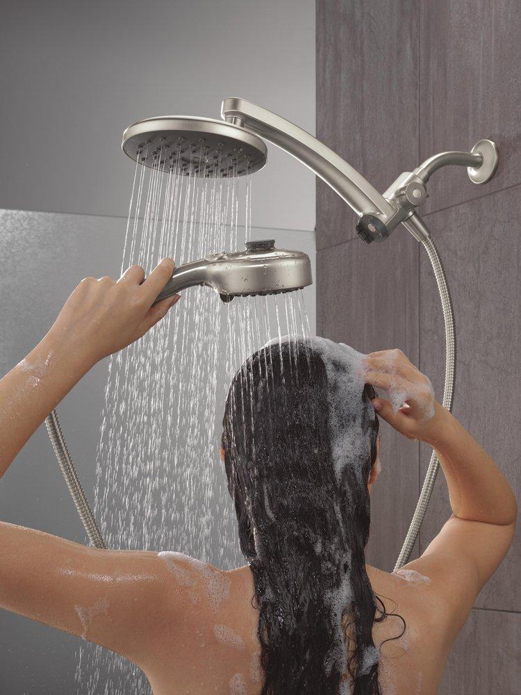 Multi Function Showerhead in SpotShield Brushed Nickel 