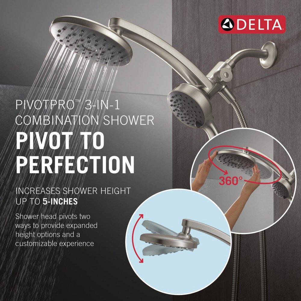Multi Function Showerhead in SpotShield Brushed Nickel 