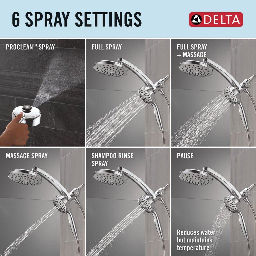 Multi Function Showerhead in Chrome 