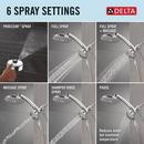 Multi Function Showerhead in Chrome 