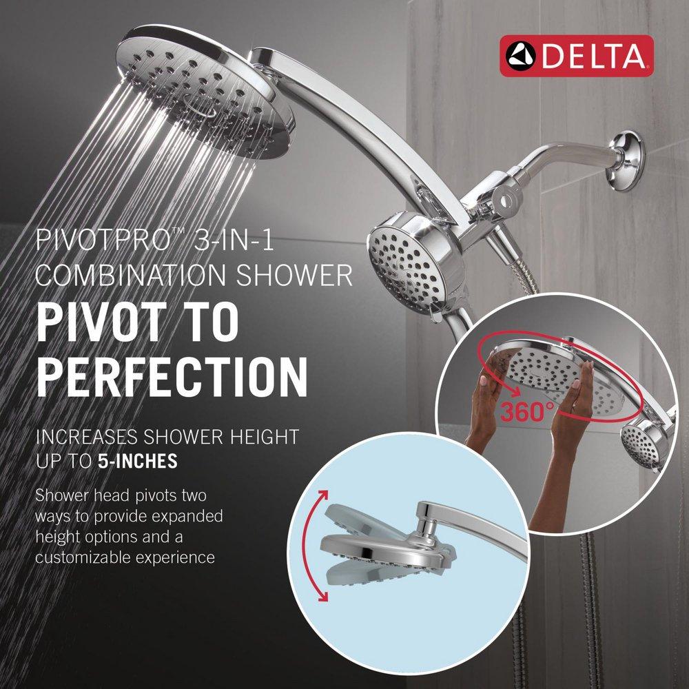 Multi Function Showerhead in Chrome 