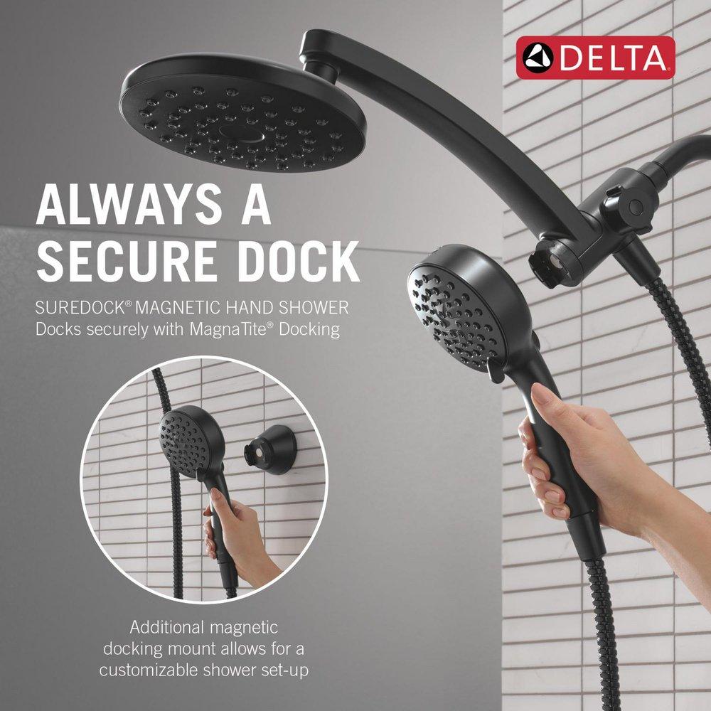 Multi Function Showerhead in Matte Black 