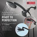 Multi Function Showerhead in Matte Black 