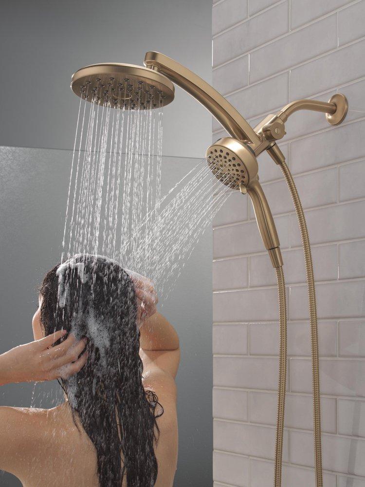 Multi Function Showerhead in Champagne Bronze 
