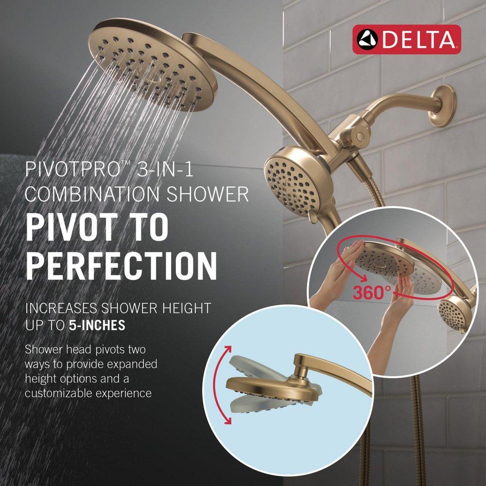 Multi Function Showerhead in Champagne Bronze 