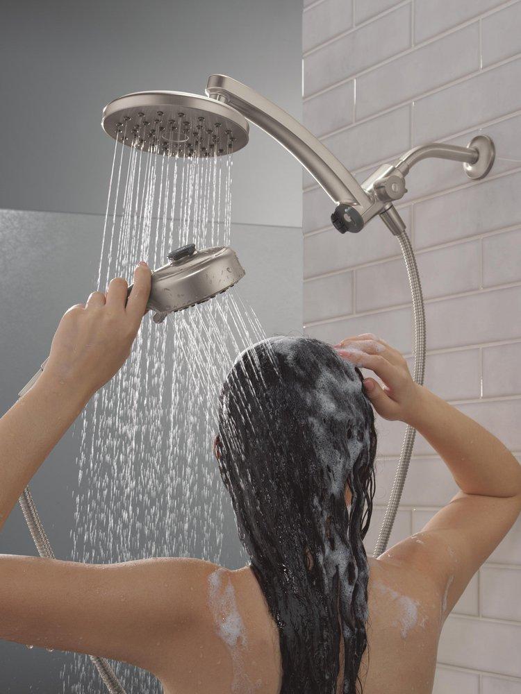 Multi Function Showerhead in SpotShield Brushed Nickel 