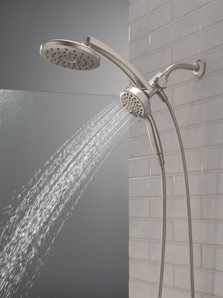 Multi Function Showerhead in SpotShield Brushed Nickel 