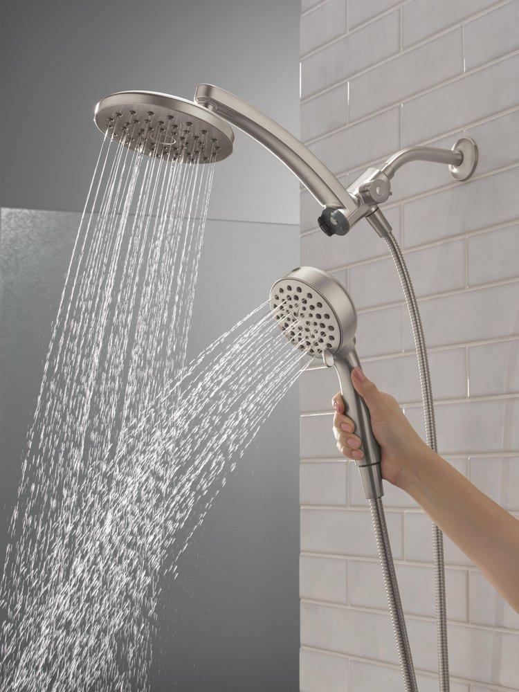 Multi Function Showerhead in SpotShield Brushed Nickel 