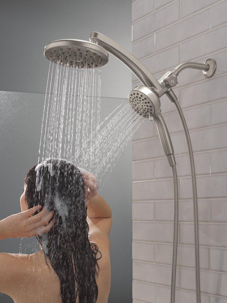 Multi Function Showerhead in SpotShield Brushed Nickel 