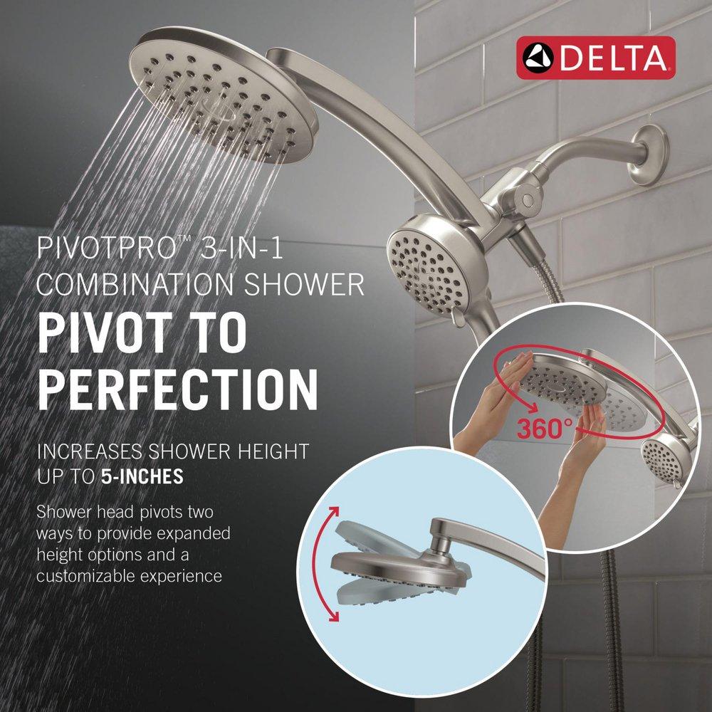 Multi Function Showerhead in SpotShield Brushed Nickel 