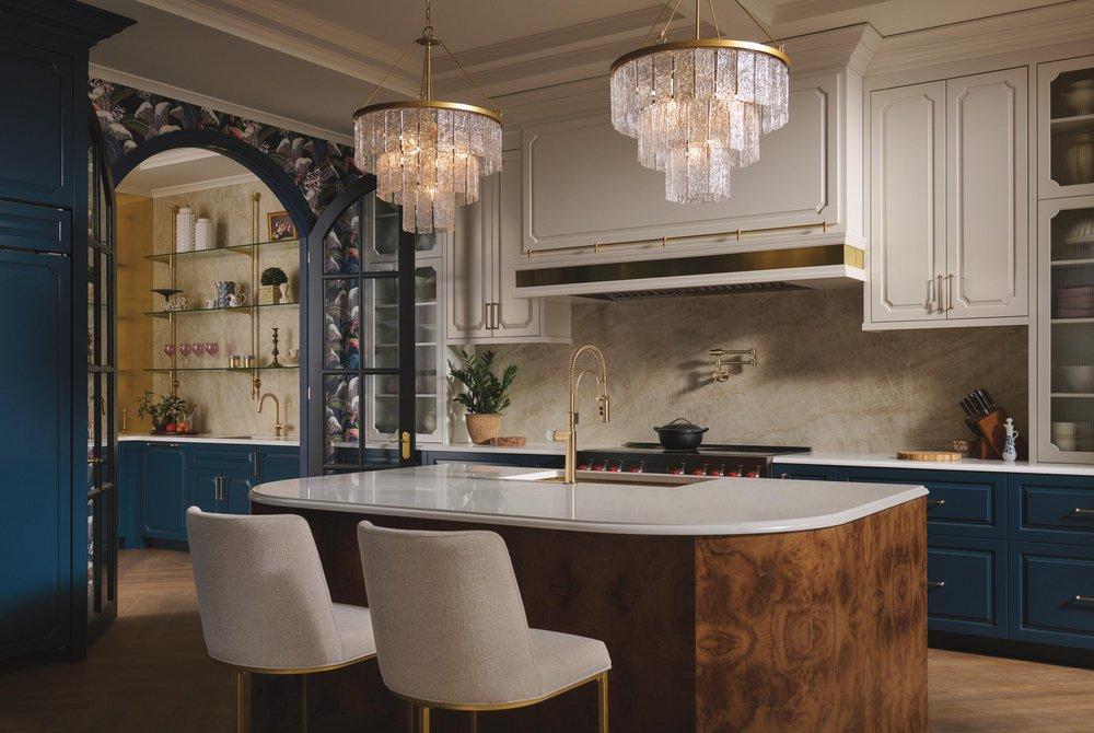 BRIZO ODIN KITCHEN FAUCET WHITE MARBLE KNOB HANDLE KIT 