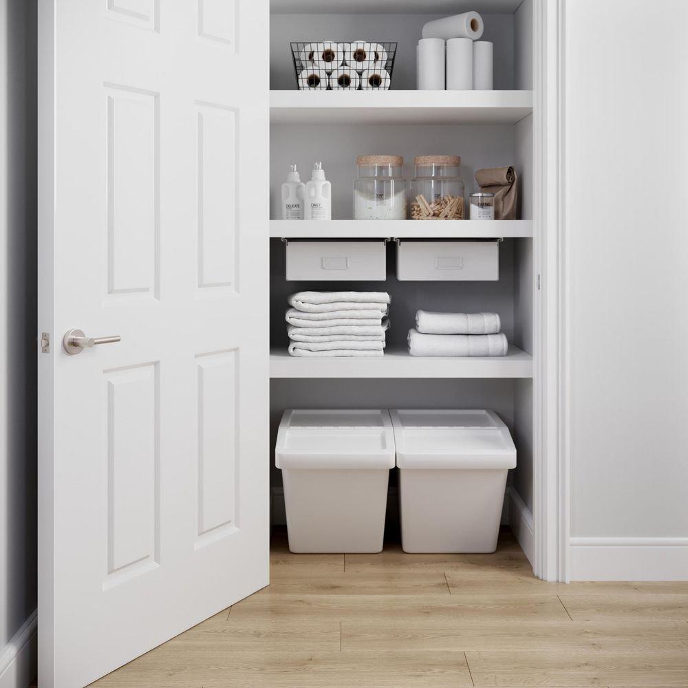 Westcraft Satin Nickel Round Rod Lever Passage Door Lock 
