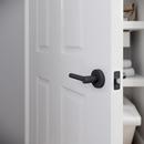 Westcraft Matte Black Round Rod Lever Passage Door Lock 
