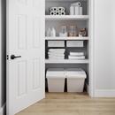 Westcraft Matte Black Round Rod Lever Passage Door Lock 