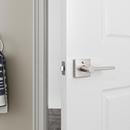 Flat Bar Lever Privacy Door Lock in Satin Nickel 