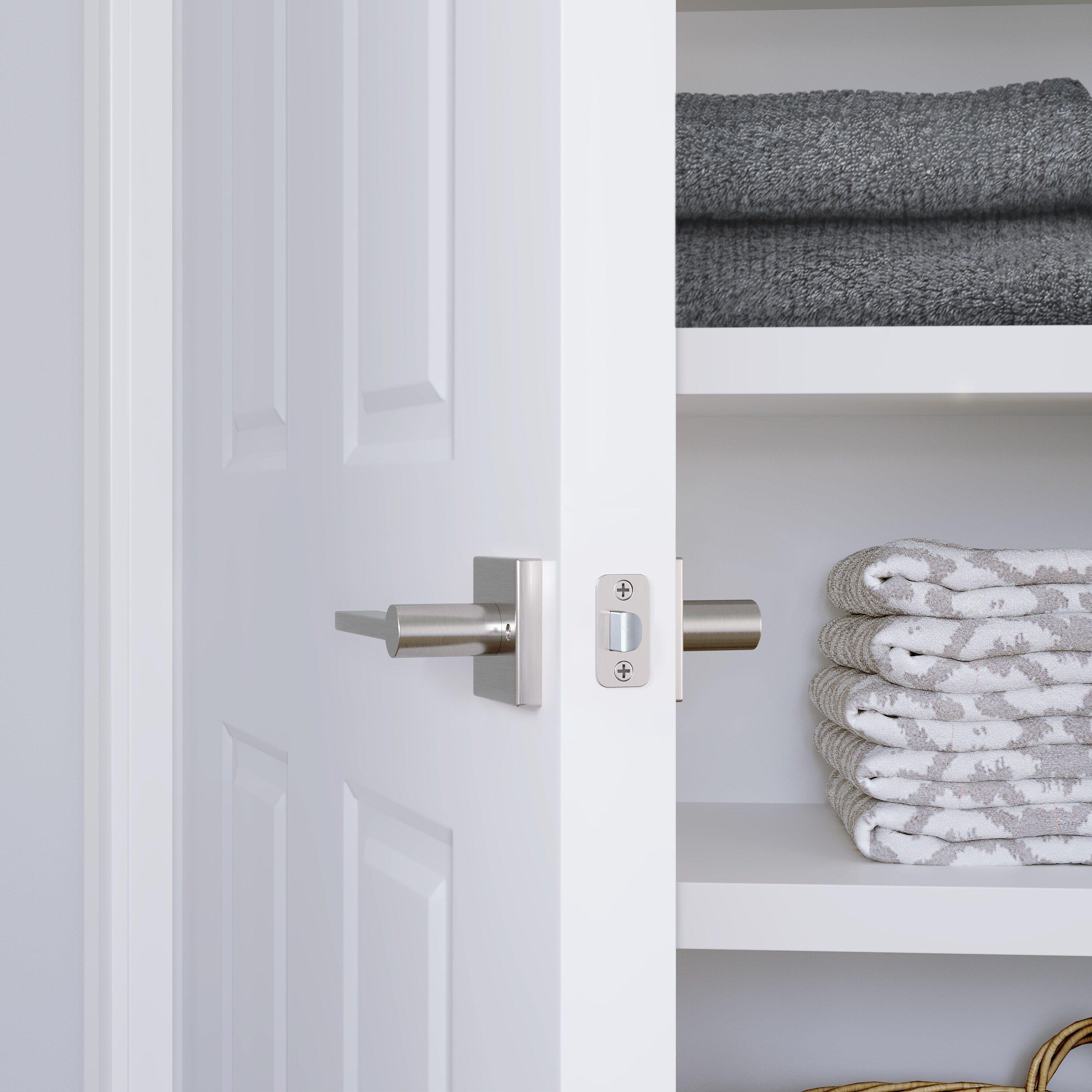 Westcraft Satin Nickel Flat Bar Lever Passage Door Lock 
