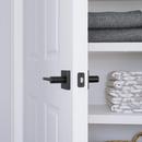 Westcraft Matte Black Flat Bar Lever Passage Door Lock 