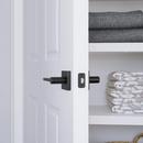 Westcraft Matte Black Flat Bar Lever Passage Door Lock 