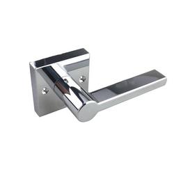 Flat Bar Dummy Door Lever in Polished Chrome