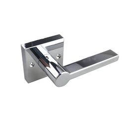 Flat Bar Dummy Door Lever in Polished Chrome