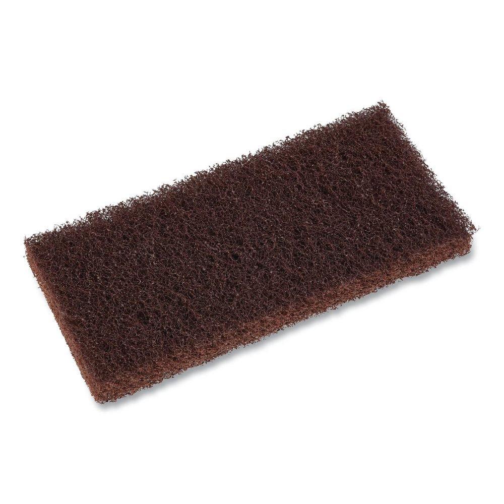 4.62 x 10 in. Brown Heavy Duty Utility Pad (Case of 10) 