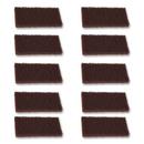 4.62 x 10 in. Brown Heavy Duty Utility Pad (Case of 10) 